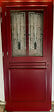 GD MENUISERIES - Porte d'entrée Bois Vitrée Martine Rouge pourpre, H215 x L90 cm Côte Tableau p. Gauche - vignette
