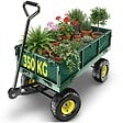 TECTAKE - Chariot de jardin 350 kg vert - vignette
