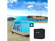 HABITAT ET JARDIN - Piscine bois " Miami 145  " - 4.86 x 3.36 x 1.45 m + Pompe à chaleur  3.5 kw/h - vignette
