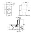 VILLEROY ET BOCH - Combi Pack O.NOVO PLUS - Sortie horizontale - Blanc- Avec abattant Soft Close blanc - vignette