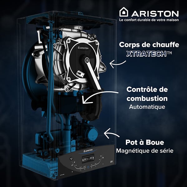 ARISTON - CLAS ONE 25kW, Chaudière à Condensation + Kit installation - large