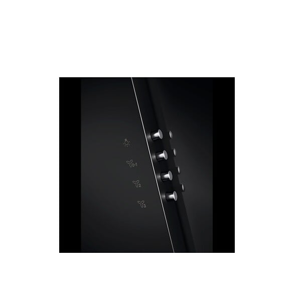 ELECTROLUX - hotte décorative murale 60cm 600m3/h noir - LFV326K - large