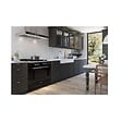 GLEM - hotte décorative murale 90cm 63db 564m3/h inox/noir - GHBS97IX - vignette