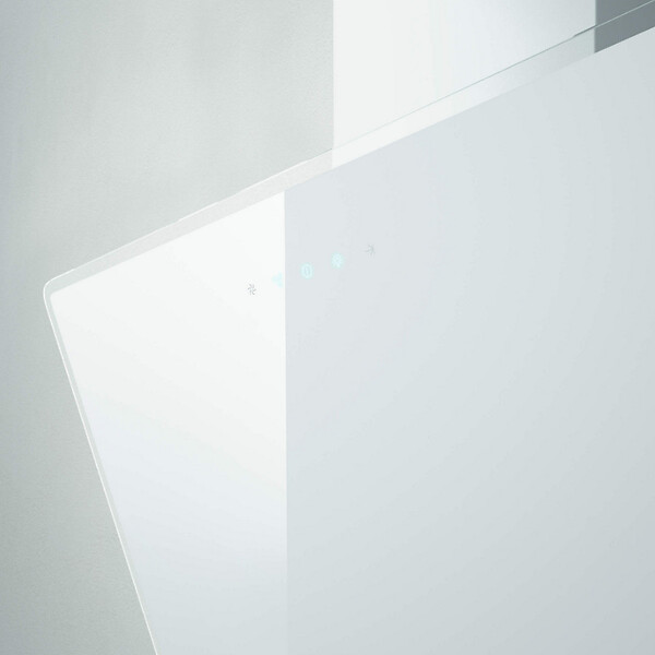 ELICA - hotte décorative inclinée 60cm 495m3/h blanc - PRF0119823A - large