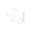 ELICA - hotte décorative inclinée 60cm 495m3/h blanc - PRF0119823A - vignette
