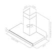 ELICA - hotte décorative murale 90cm 69db 581m3/h noir/inox - prf0104626a - vignette