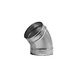 JONCOUX - Coude VMC 45° acier galvanisé pour gaines ventilation - Diamètre (mm): 125 - vignette