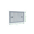 ANJOS - Grille aération réglable métallique ANJOS GO - LxH (mm): 245 x 170 - Couleur: Gris argent - vignette