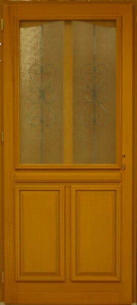 GD MENUISERIES - Porte d'entrée Bois Vitrée Sandy, H215 x L90 cm Côte Tableau, p.Droit - large