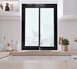 GD MENUISERIES - Fenetre Coulissante Aluminium H115 x L120 cm Gris Gris Anthr 2 vantaux - vignette