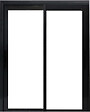 GD MENUISERIES - Fenetre Coulissante Aluminium H115 x L120 cm Gris Gris Anthr 2 vantaux - vignette