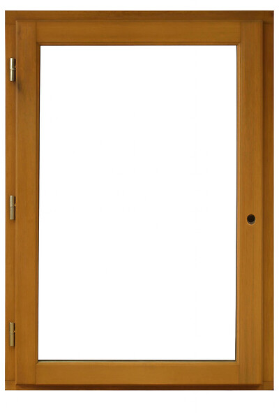 GD MENUISERIES - Fenetre Bois 1 Vantail H115 x L60 cm Côte Tableau Tirant Gauche - large