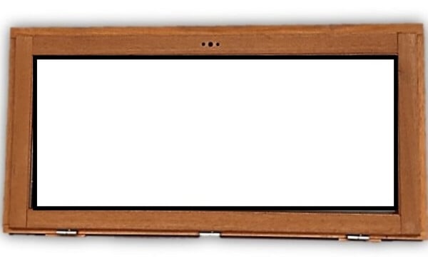 GD MENUISERIES - Chassis Abattant En Bois H45 x L80 cm Côte Tableau - large