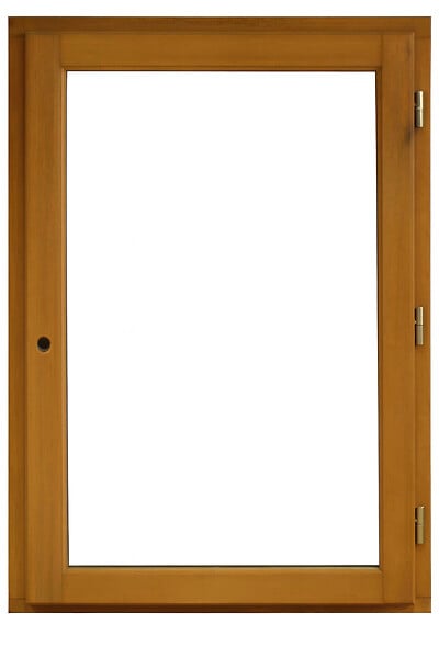 GD MENUISERIES - Fenetre Bois 1 Vantail H95 x L50 cm Côte Tableau Tirant Droite - large
