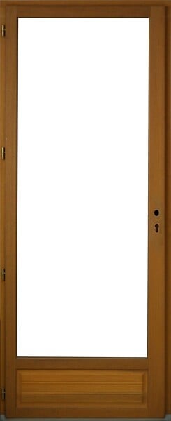 GD MENUISERIES - Porte Fenetre Bois 1 Vantail H215 x L80 cm Côte Tableau Tirant Gauche - large