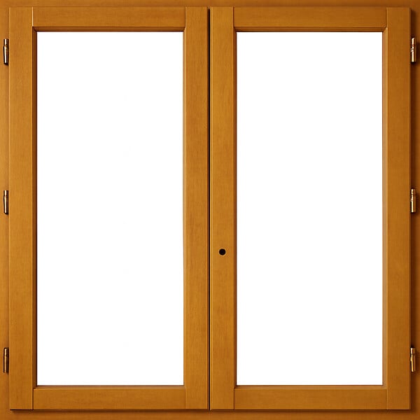 GD MENUISERIES - Fenetre Bois 2 Vantaux H115 x L110 cm Côte Tableau - large