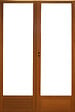 GD MENUISERIES - Porte Fenetre Bois 2 Vantaux H225 x L120 cm Côte Tableau - vignette