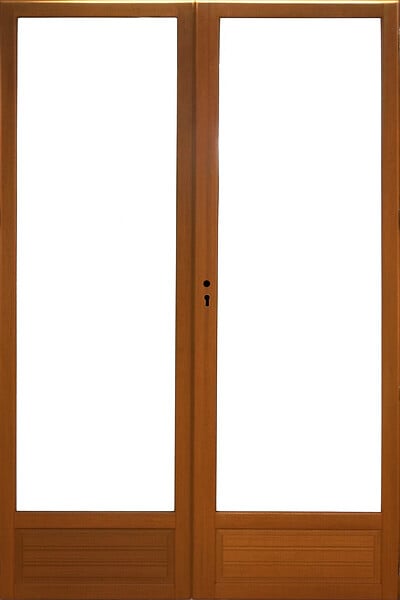 GD MENUISERIES - Porte Fenetre Bois 2 Vantaux H225 x L140 cm Côte Tableau - large