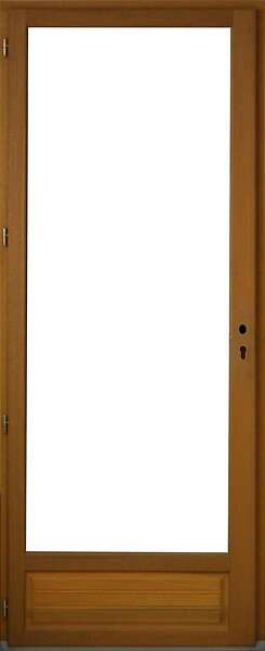 GD MENUISERIES - Porte Fenetre Bois 1 Vantail H205 x L80 cm Côte Tableau Tirant Gauche - large