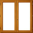 GD MENUISERIES - Fenetre Bois 2 Vantaux H60 x L90 cm Côte Tableau - vignette