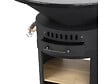 HABITAT ET JARDIN - Barbecue plancha brasero avec four à pizza "César premium"- Ø 81 cm - Noir - vignette
