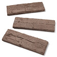 RO'MA NATURE - Bordure de jardin Béton effet Bois Marron 67x22x4,5 cm (à l'unité) - vignette