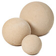 RO'MA NATURE - Boule décorative en pierre bouchardée D.40 cm - vignette