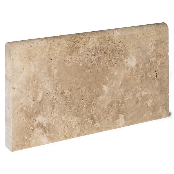 RO'MA NATURE - Bordure de jardin Travertin Beige Nuancé 61x33x5 cm (à l'unité) - large