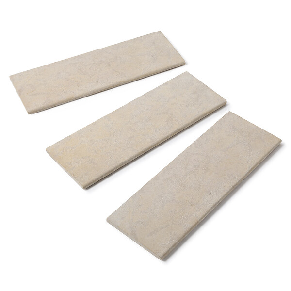 RO'MA NATURE - Bordure de jardin Pierre de l'Atlas Beige 100x35x3 cm (à l'unité) - large