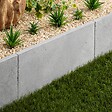 RO'MA NATURE - Bordure de jardin Pierre de l'Atlas Gris 61x33x3 cm (à l'unité) - vignette