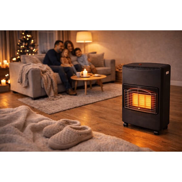 NIKLAS - Poele à gaz Infrarouge 4200W Chauffage gaz intérieur 120m3 Chauffage d'appoint à gaz sur roulettes NIKLAS - large