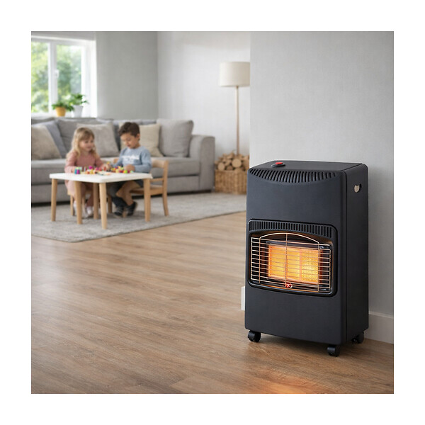 NIKLAS - Poele à gaz Infrarouge 4200W Chauffage gaz intérieur 120m3 Chauffage d'appoint à gaz sur roulettes NIKLAS - large