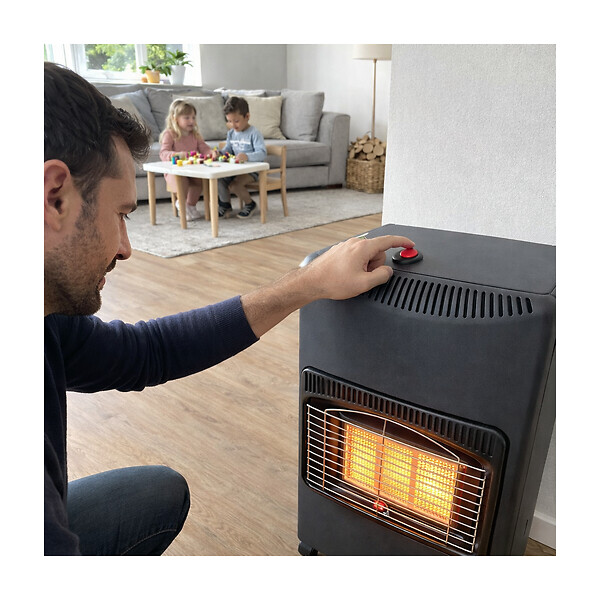NIKLAS - Poele à gaz Infrarouge 4200W Chauffage gaz intérieur 120m3 Chauffage d'appoint à gaz sur roulettes NIKLAS - large