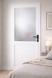 GD MENUISERIES - Bloc Porte Athena BLANC H204 x L73 cm Côte Tableau P.Gauche,Poignee - vignette