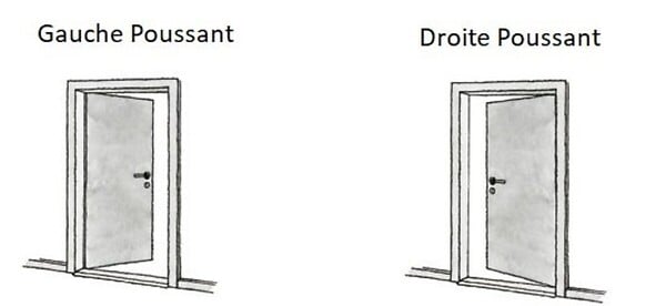 GD MENUISERIES - Bloc Porte Atelier BLANC H204 x L73 cm Côte Tableau P.Gauche - large