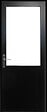 GD MENUISERIES - Bloc Porte Atelier Noir sans meneau H204 x L73 cm Côte Tableau P.Droit - vignette