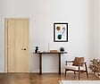 GD MENUISERIES - Bloc porte Décor Chêne Naturel Honey Oak  H204 x L93 cm Côte Tableau P.Droit - vignette