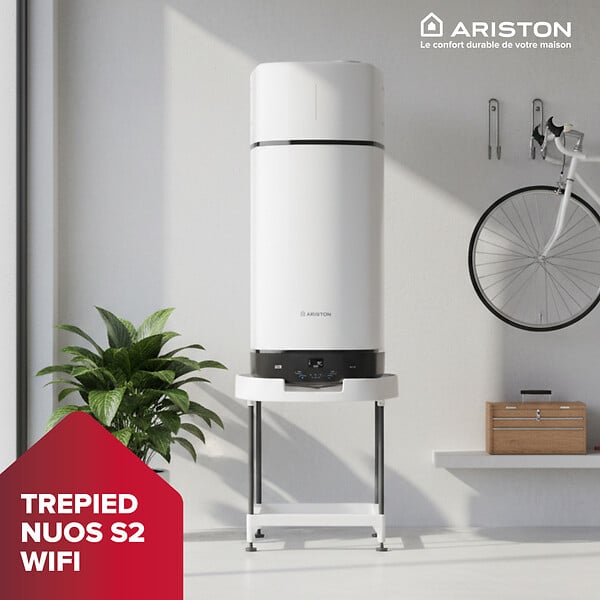 ARISTON - Trépied pour chauffe-eau NUOS PLUS S2 WIFI - large