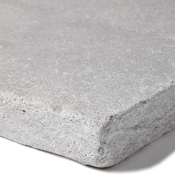 RO'MA NATURE - Pas japonais Rectangle Pierre de l'Atlas Gris 61x33x3 cm (à l'unité) - large