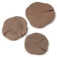 RO'MA NATURE - Pas japonais Rectangle Béton effet Bois Marron D.40x4,5 cm (lot de 3) - vignette