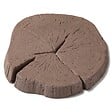 RO'MA NATURE - Pas japonais Rectangle Béton effet Bois Marron D.40x4,5 cm (lot de 3) - vignette