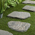 RO'MA NATURE - Pas japonais Irrégulier Pierre de Kavala Gris 45x3-4 cm (lot de 5) - vignette