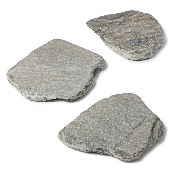 RO'MA NATURE - Pas japonais Irrégulier Pierre de Kavala Gris 45x3-4 cm (lot de 20) - large