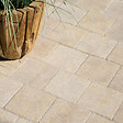 RO'MA NATURE - Pavé Pierre de l'Atlas Beige 15x15x3 cm (vendu au m² - 45 pavés/m²) - vignette