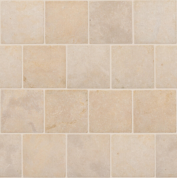RO'MA NATURE - Pavé Pierre de l'Atlas Beige 15x15x3 cm (vendu au m² - 45 pavés/m²) - large