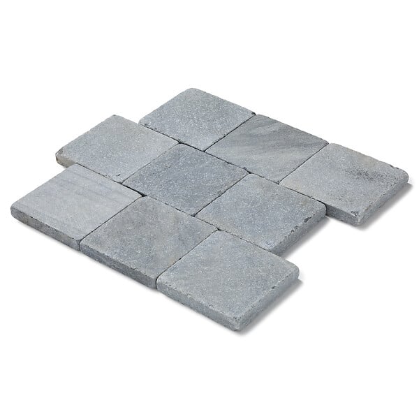RO'MA NATURE - Pavé Pierre Vinh Bleue 15x15x2,5 cm (vendu au m² - 45 pavés/m²) - large