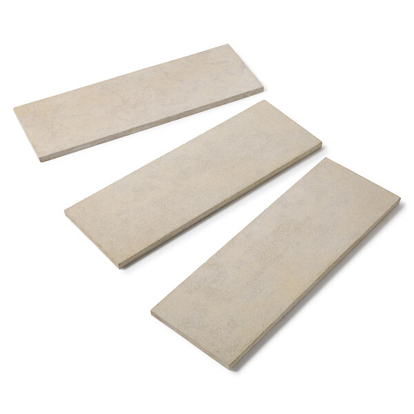 RO'MA NATURE - Bordure de jardin Pierre de l'Atlas Beige 100x35x3 cm (à l'unité) - large