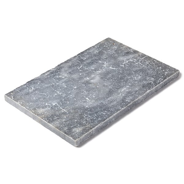 RO'MA NATURE - Margelle de piscine Pierre d'Adana Gris Bleu 61x40x3 cm Bord Droit (à l'unité) - large