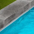 RO'MA NATURE - Margelle de piscine Pierre d'Egypte Grise 100x35x15 cm Bord Droit (à l'unité) - vignette