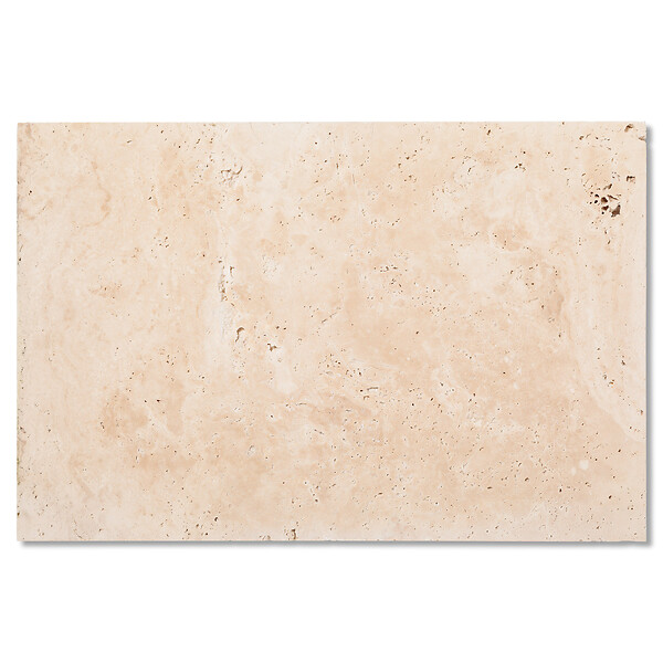RO'MA NATURE - Carrelage Travertin Beige Nuancé 61x40,6x1,2 cm - Intérieur et Extérieur (lot de 1,24 m² 5 dalles) - large